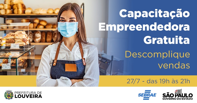 CAPACITAÇÃO - Estão abertas inscrições para curso Descomplique sua Empresa,  em parceria com o Sebrae