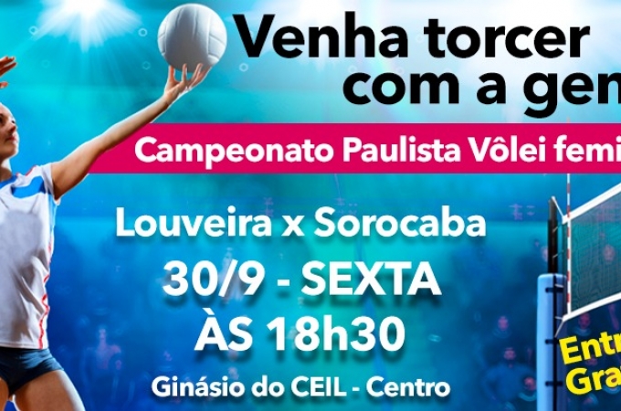 Pela 1ª vez na história, Vôlei Feminino de Louveira está na final